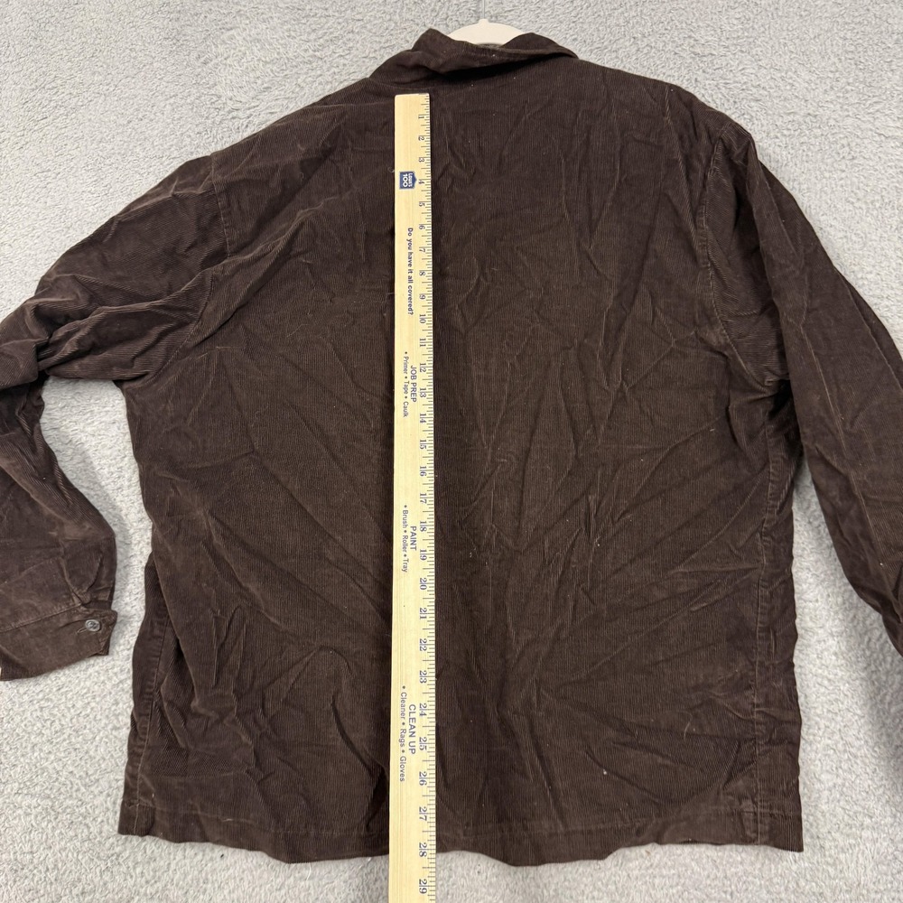 Haymaker Jacket Mens Medium Brown Corduroy Full Zip Lined Bomber Pockets Casual - Picture 8 of 11